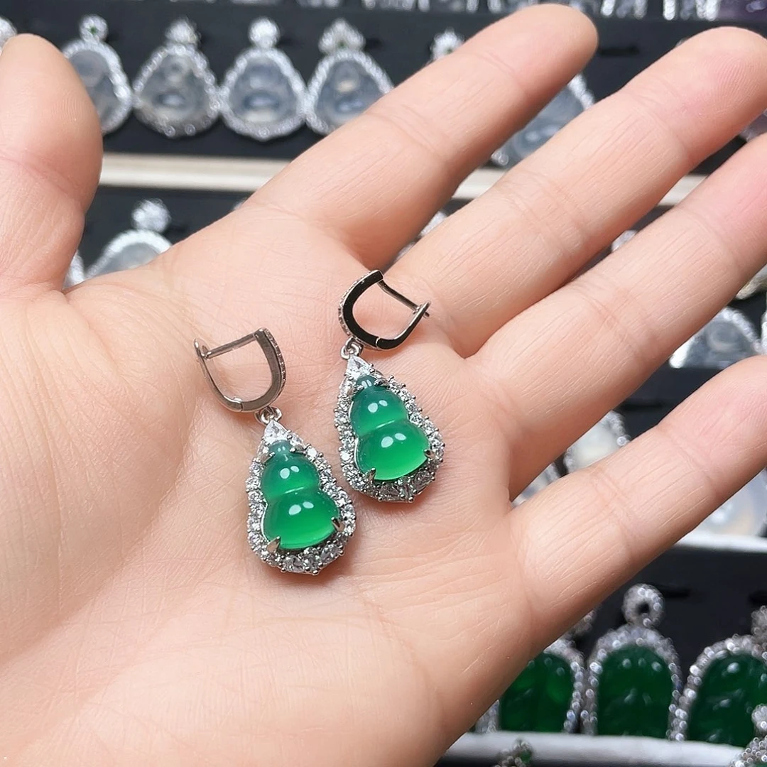 玛瑙/玉髓耳钉合金