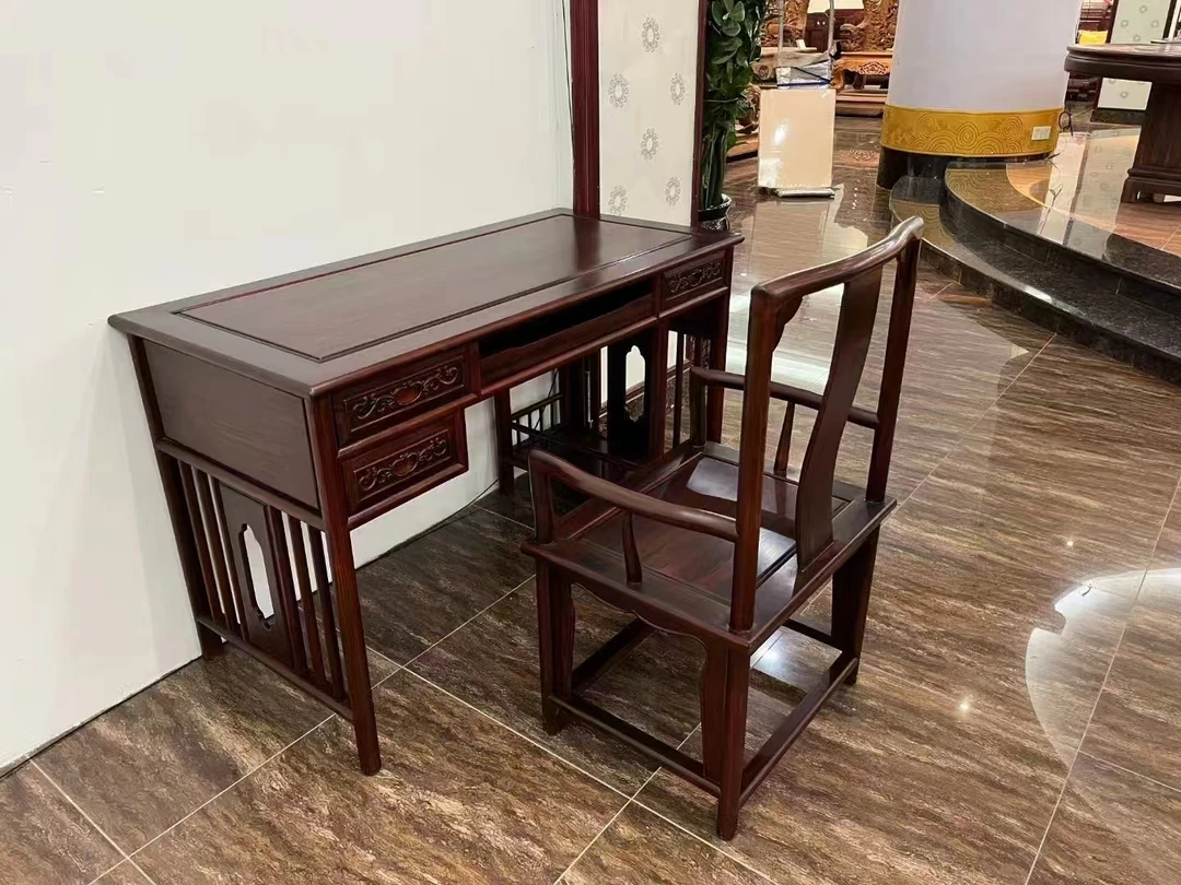 酸枝明式小书桌电脑桌办公桌榫卯结构