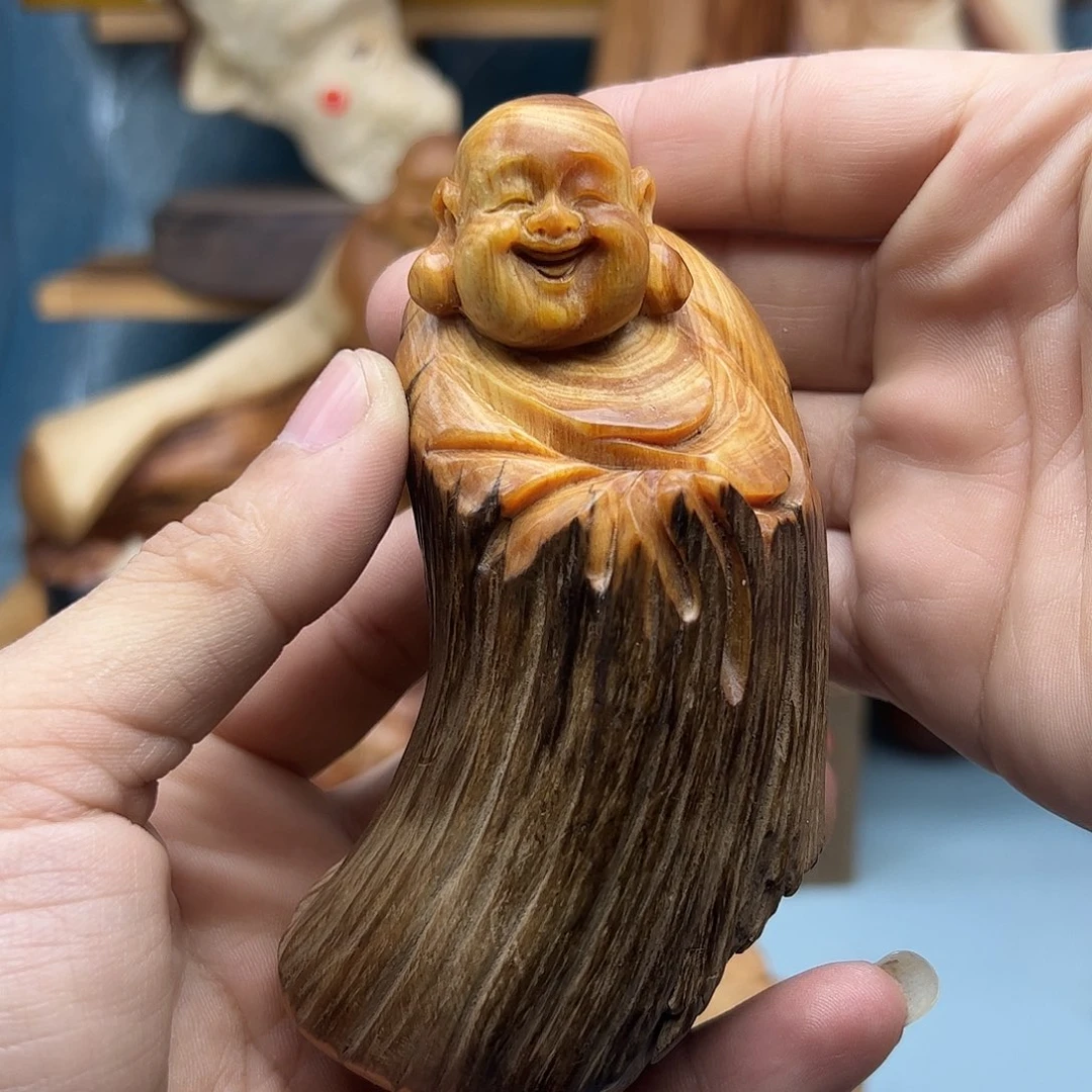 木t***n柏木摆件手把件