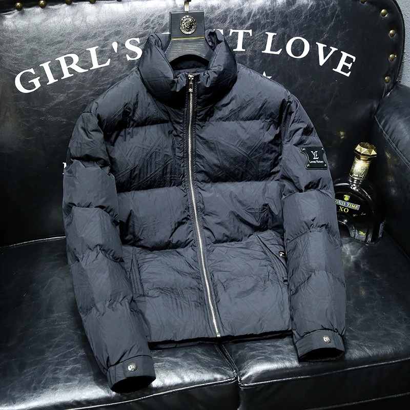 娜罗普西时尚加厚立领男士羽绒服秋冬季新款潮流轻便保暖夹克外套