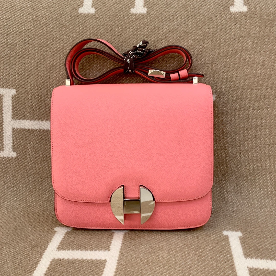 99新 Hermes/爱马仕 2002 20 C evercolor皮  新唇膏粉0120n2