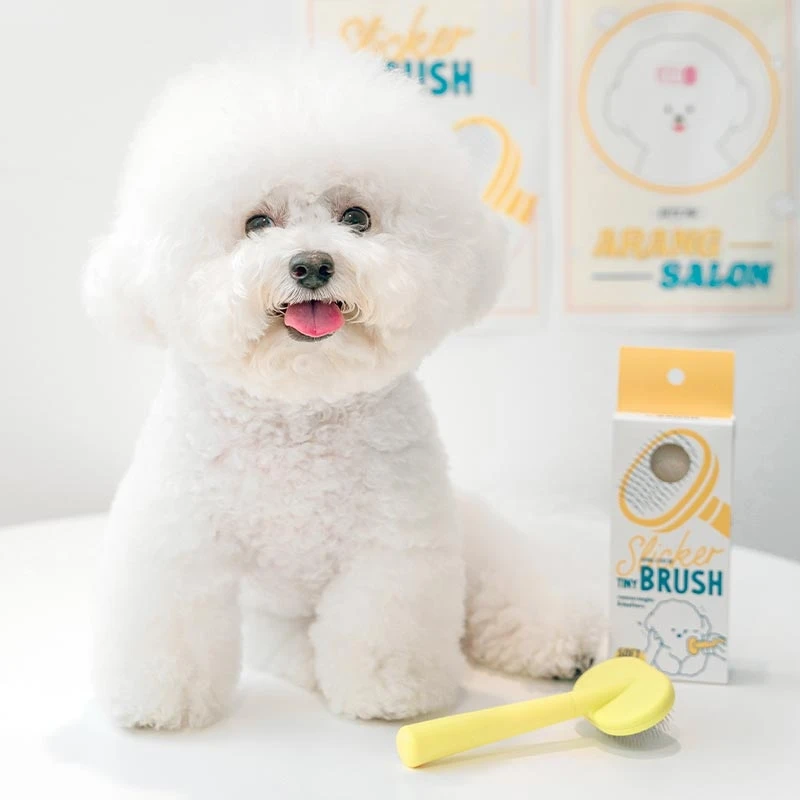 『Memory Pet』韩国biteme宠物比熊泰迪小马美容气垫梳子斜角针梳