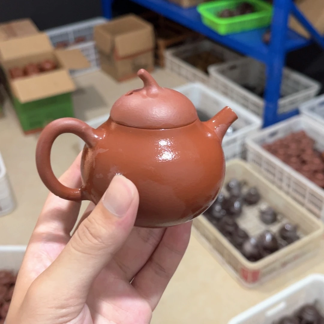 紫砂紫砂茶具红泥无添加不机车