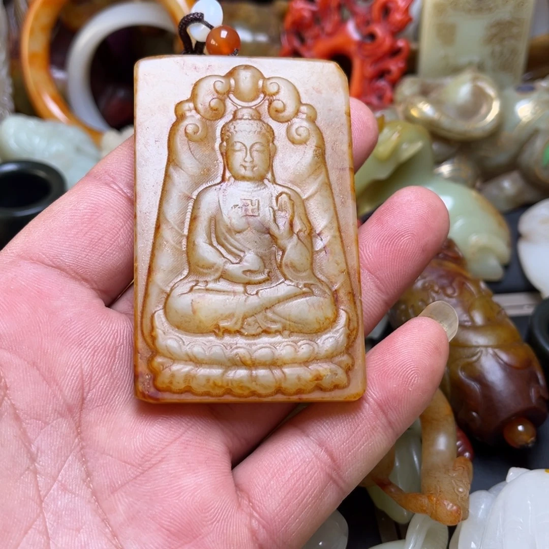 和田玉挂件未镶嵌A**缘