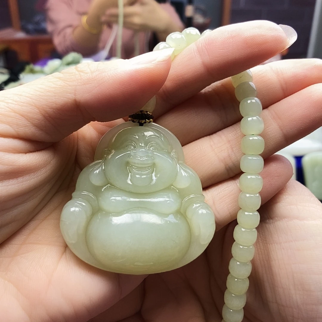 颈饰未镶嵌和田玉四**妹