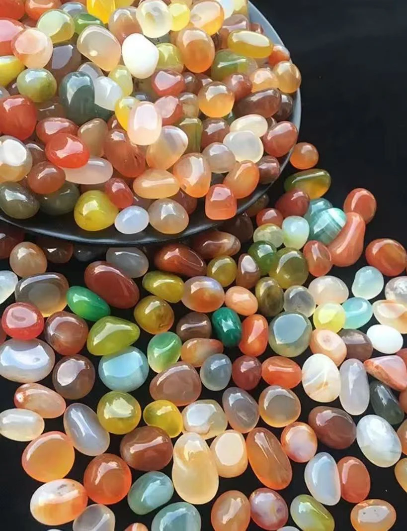 戈壁彩石鱼缸盆景石装饰摆件（一物一拍多样性发货）