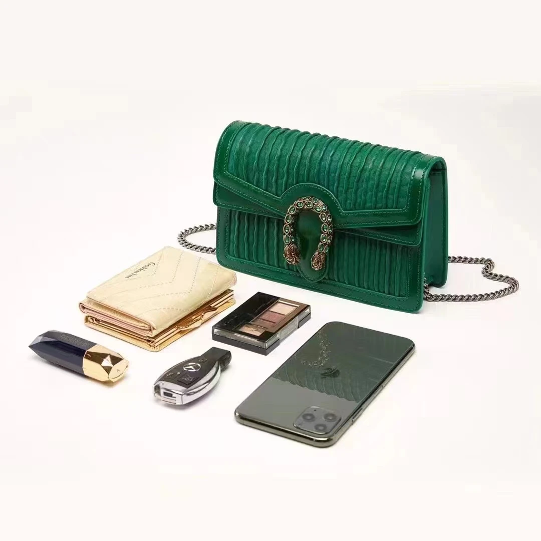 【Rain.Cun】XKY-506-绿色 肩包欧美时尚女士小包包洋气包包