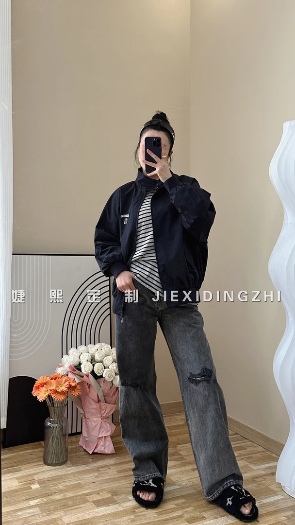 【婕熙定制】膝盖破洞牛仔裤