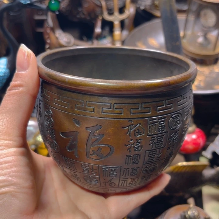 铜器摆件收收藏藏