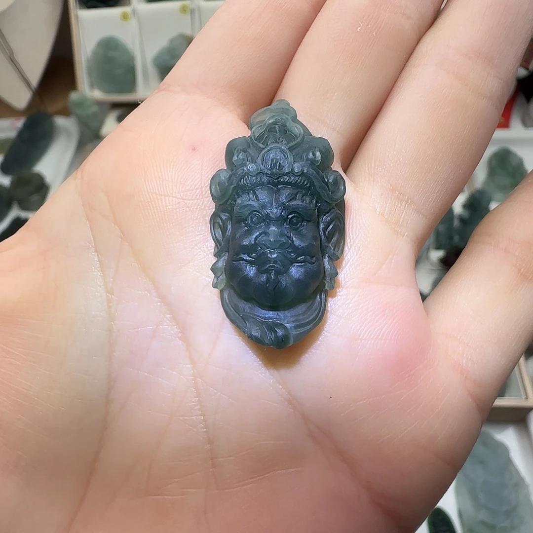 定制翡翠未镶嵌大威天龙翡翠定制