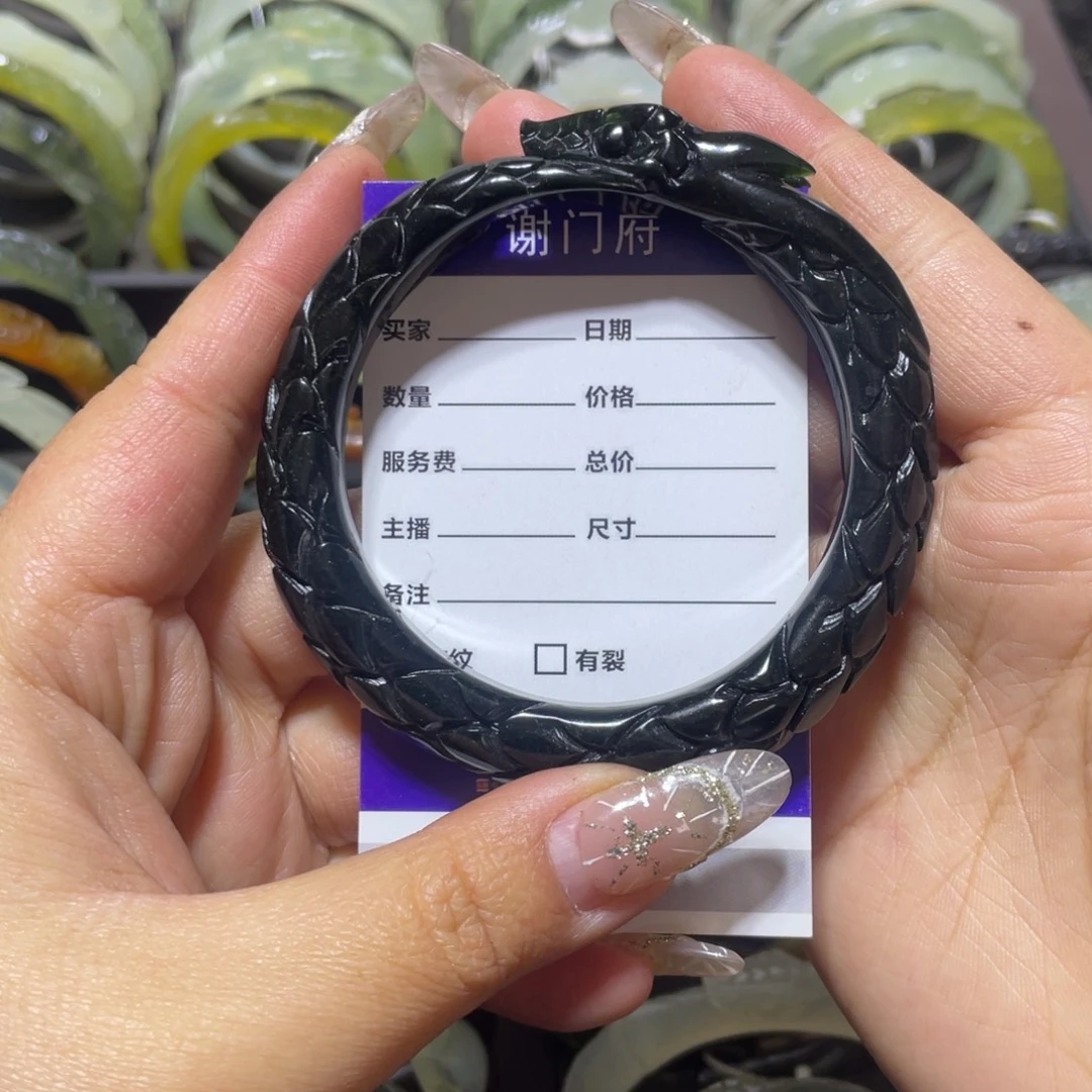 肤****蛇纹石玉未镶嵌手镯