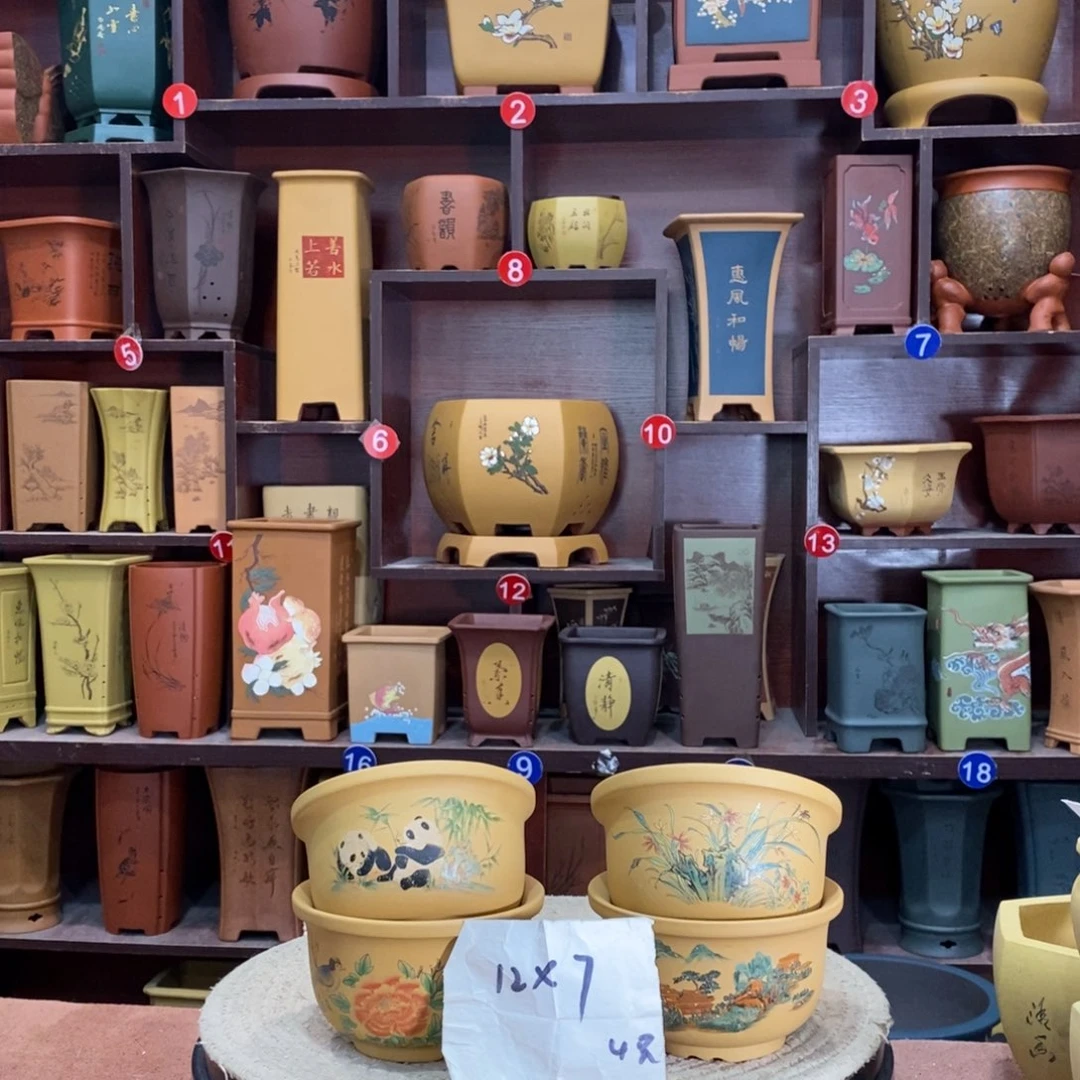 紫砂艺术紫砂花盆