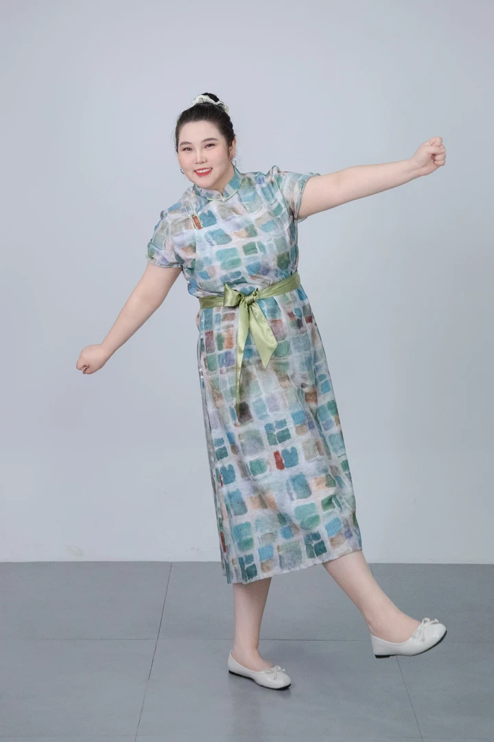 【衣合大码民族服饰】DM031蒙氏夏季文艺风碎花复古长款夏季显瘦