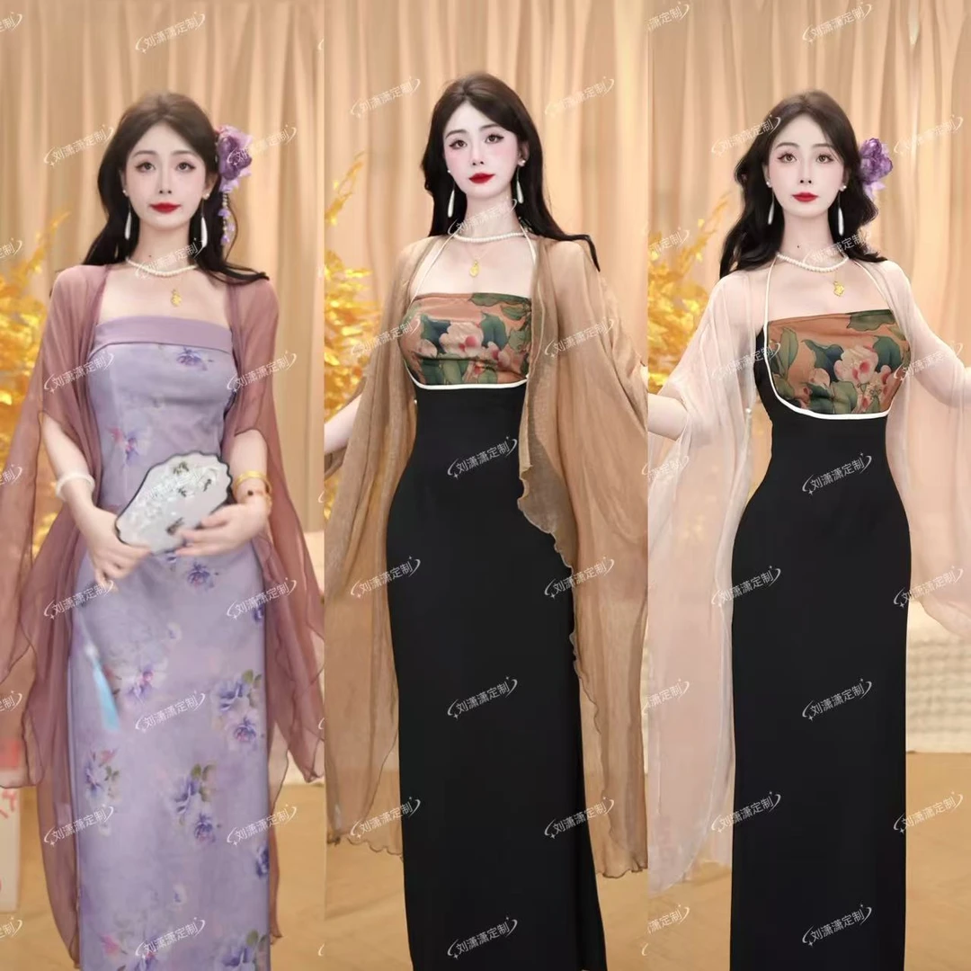 [加长款披肩 韶华]原创自制飘逸仙气纱纱防晒外套百搭薄款开衫女
