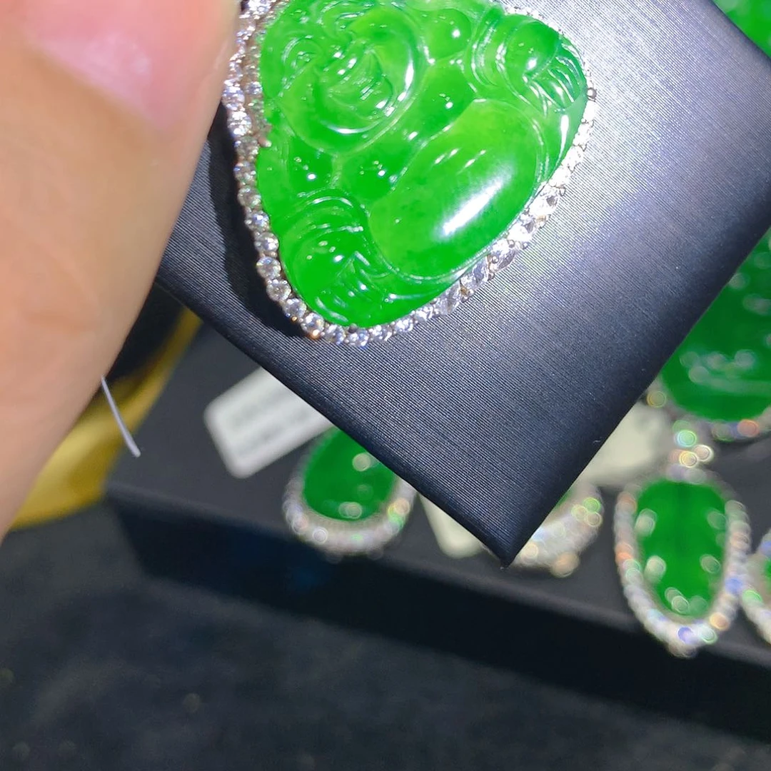 颈饰银S925镶嵌翡翠00002