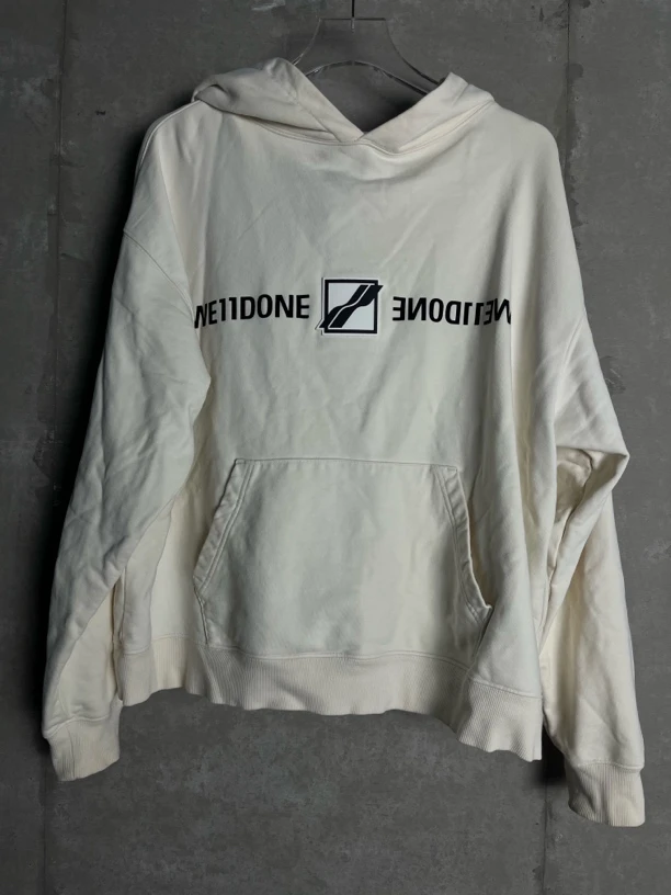 未使用 maje XS*1/We11done 胶牌印花字母帽衫/07470/JP