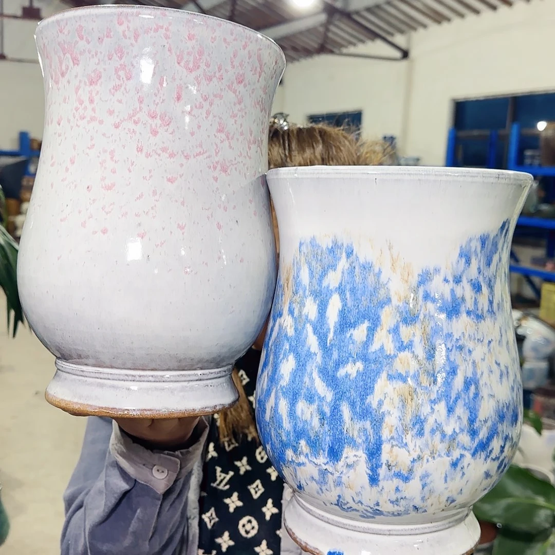 紫砂花盆高25口17