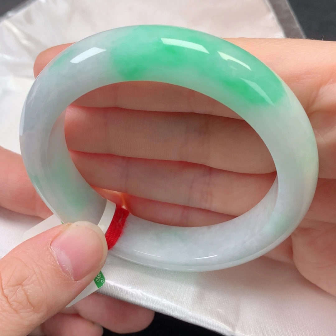 未镶嵌手镯翡翠缅甸天然翡翠手镯56