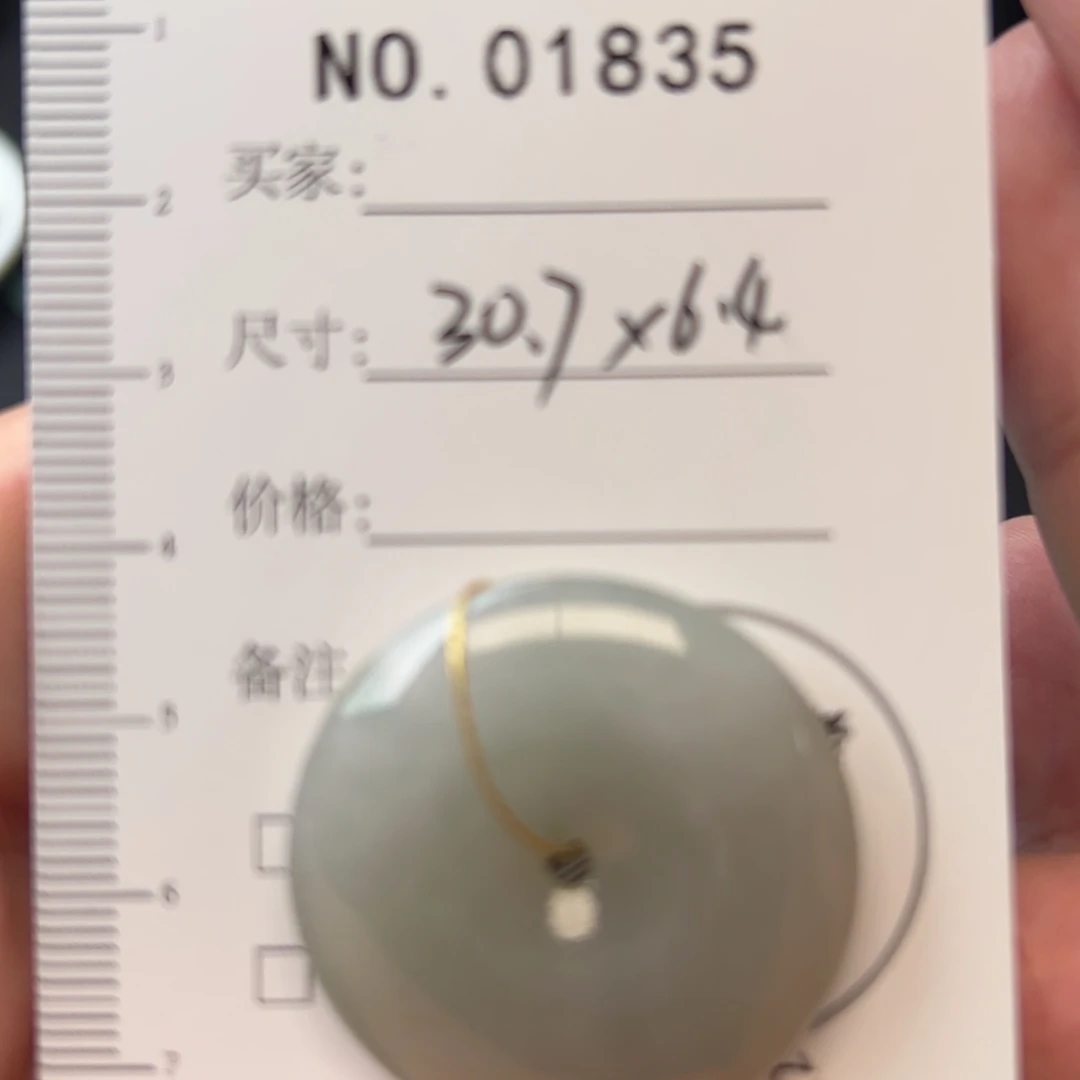 翡翠颈饰未镶嵌平安扣1835