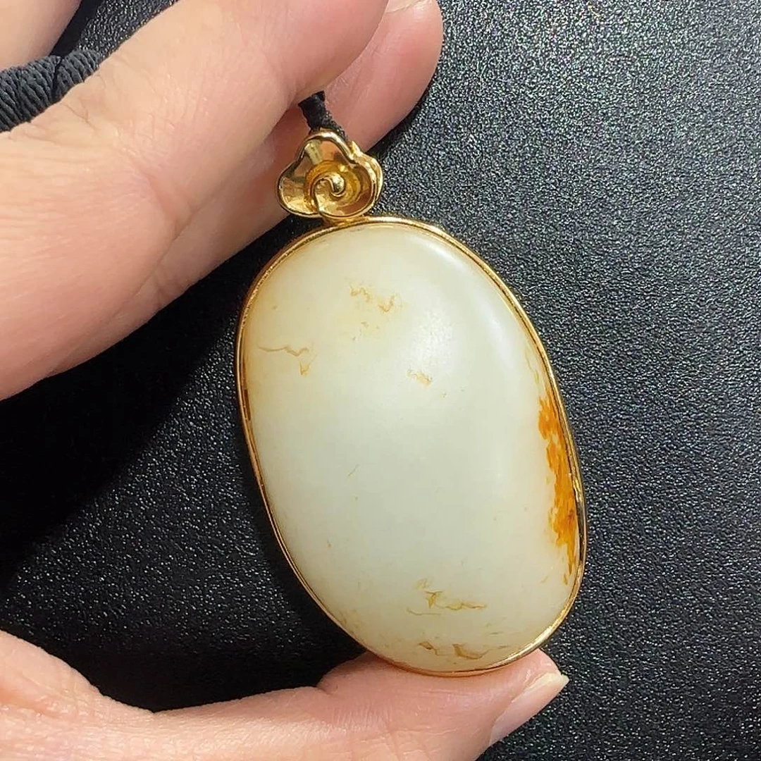 和田玉未镶嵌挂件