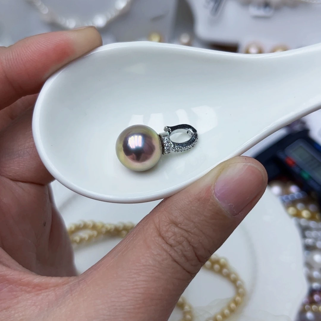 淡水珍珠颈饰银S925镶嵌