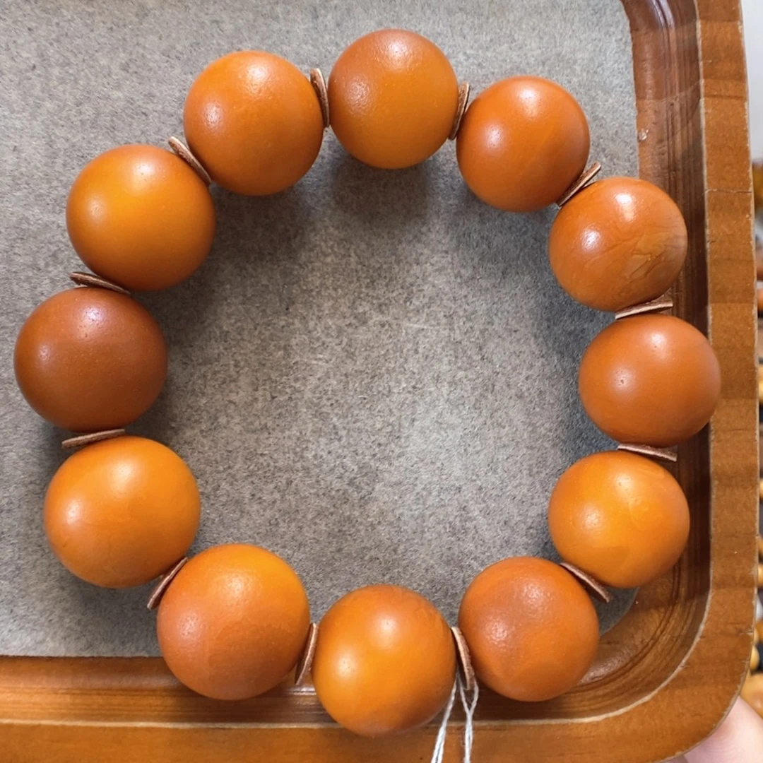 未镶嵌蜜蜡手串蜜蜡