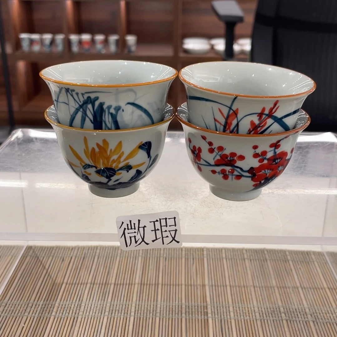 微瑕釉下彩纯手绘