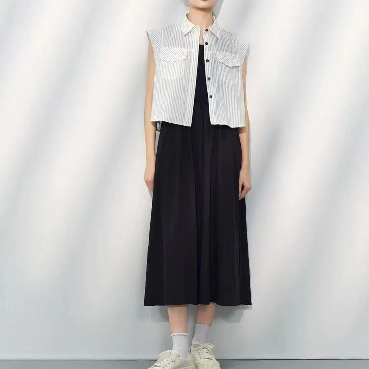 【精品】YANGSHANG 夏季新款气质撞色套裙 94T052