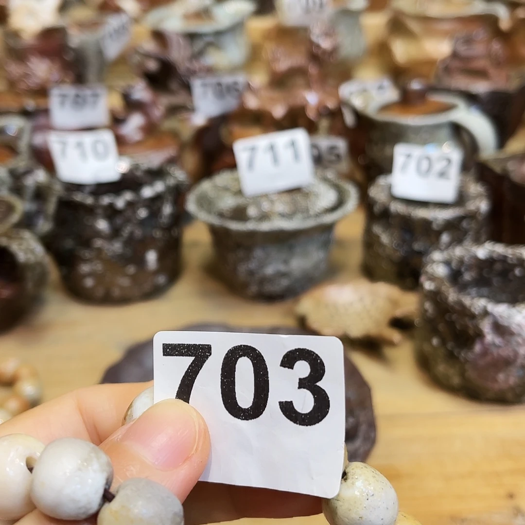 猫***兔杯柴烧粗陶手捏手串