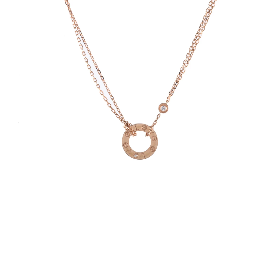 99新 Cartier/卡地亚 【念念活动】LOVE 小饼 镶嵌2颗钻石项链