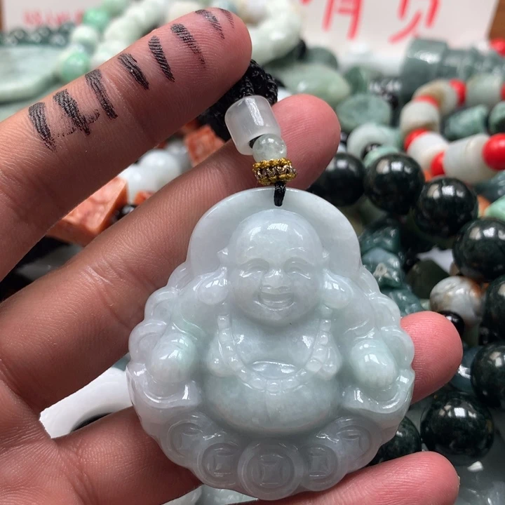 颈饰未镶嵌翡翠保真天然a货翡翠