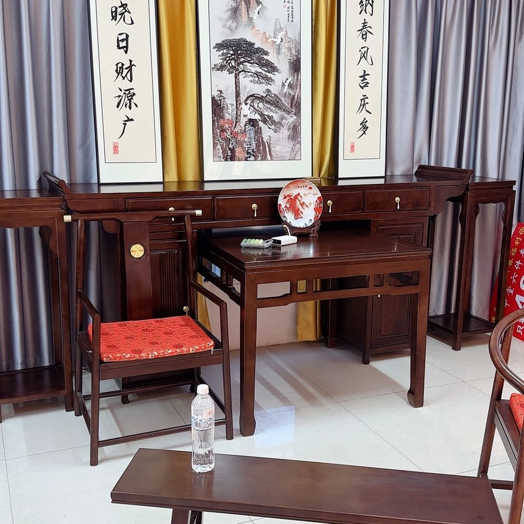 木（红木类）2米4条桌2花架1米八仙桌4条凳
