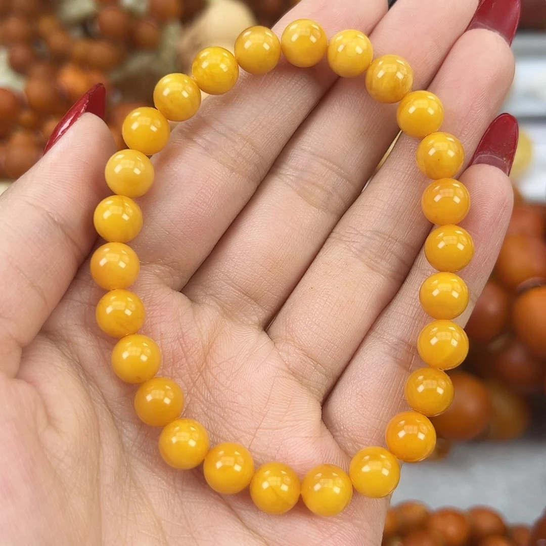 琥珀颈饰未镶嵌蜜蜡