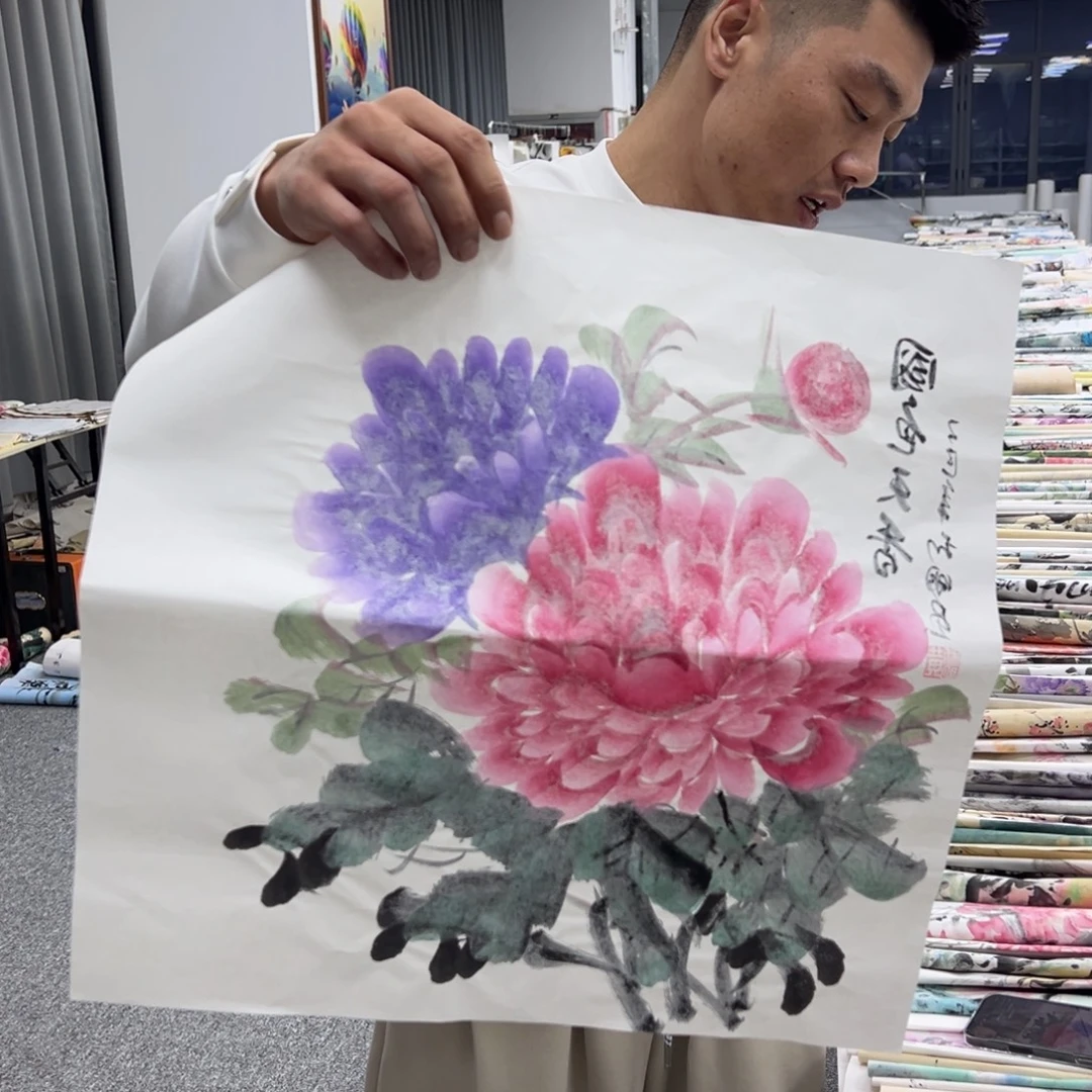 国画纯手绘字画宣纸