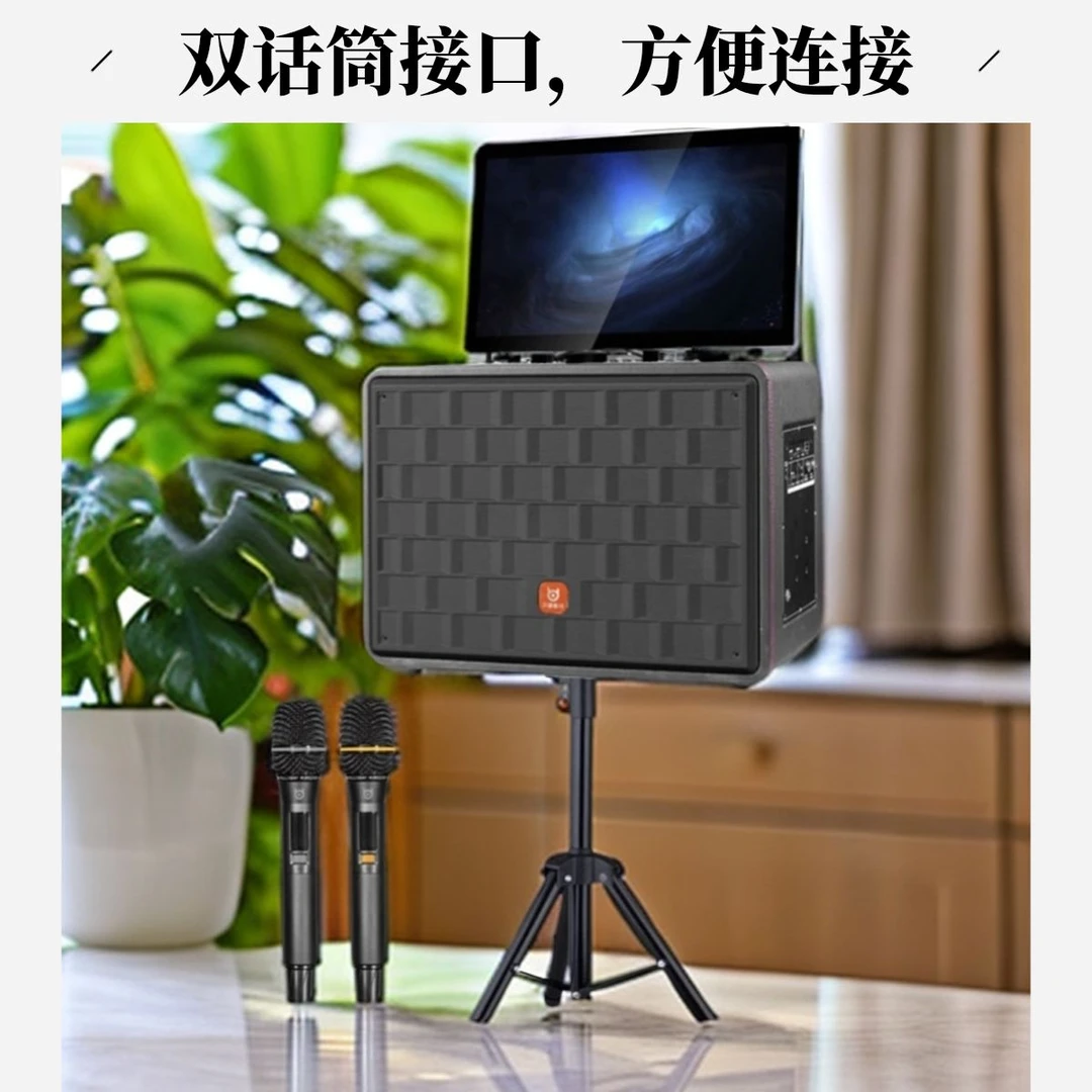 BD-H1096视频声卡音响一体机音响k歌音箱大功率广场舞音响
