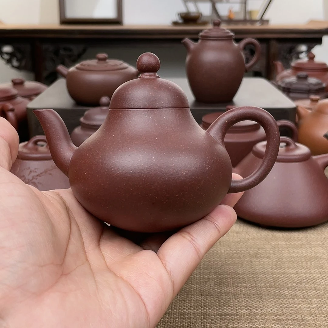 茶壶紫砂思亭 180cc 原矿底板料紫泥