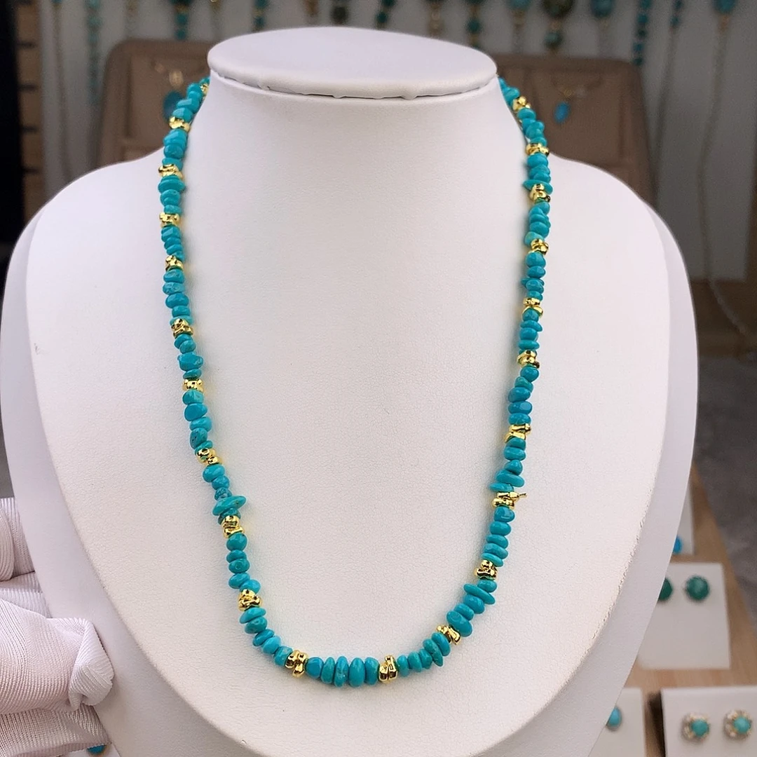 绿松石未镶嵌项链