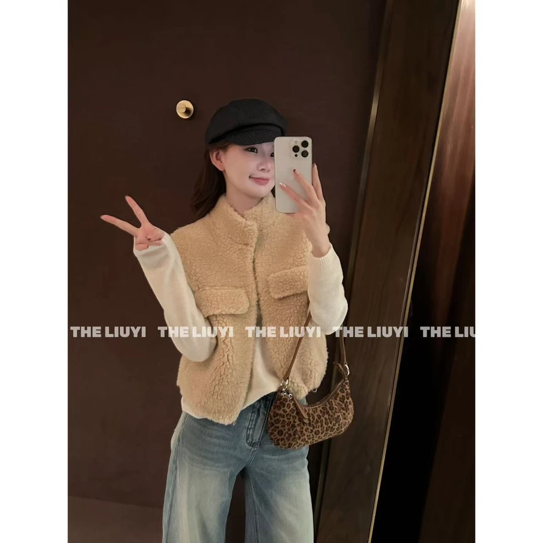 【LIUYI】阿拉善~100全羊毛坎肩立领背心马甲5831A1