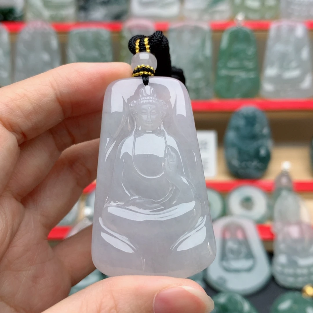 翡翠未镶嵌颈饰素衣