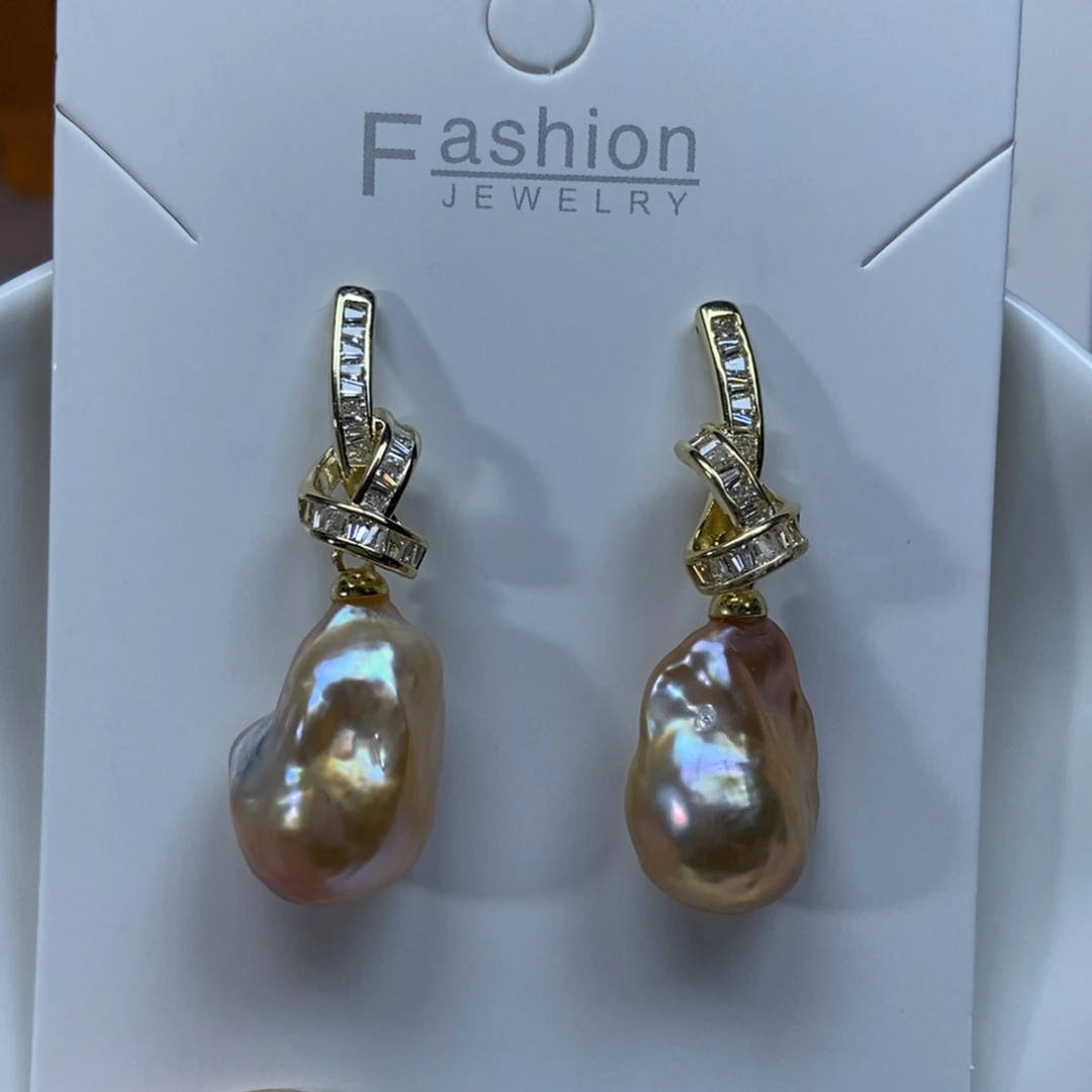 淡水珍珠耳环合金福利631