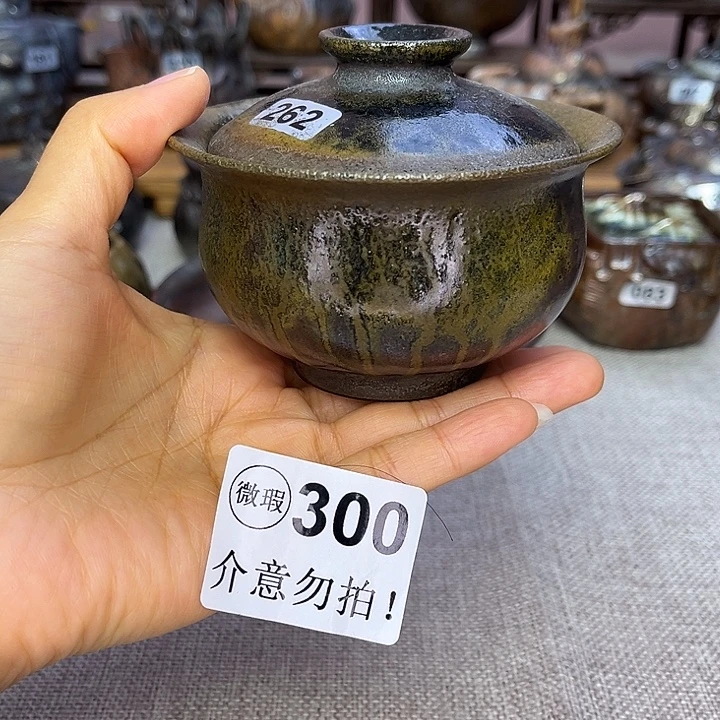 裸柴烧陶瓷手工茶器