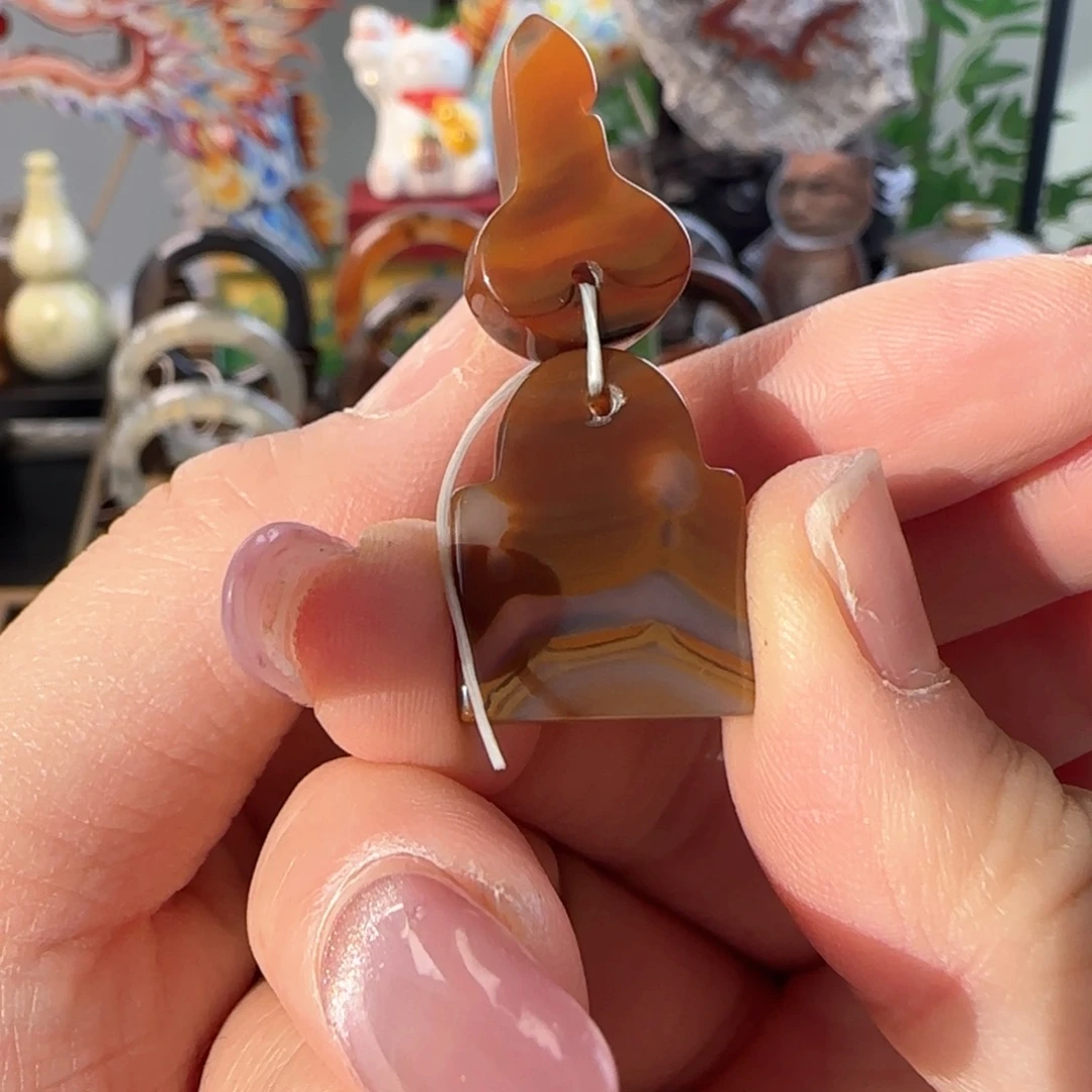 玛瑙/玉髓手镯未镶嵌喵***~