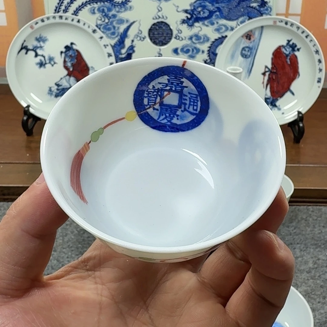 冠*全手工全手绘陶瓷