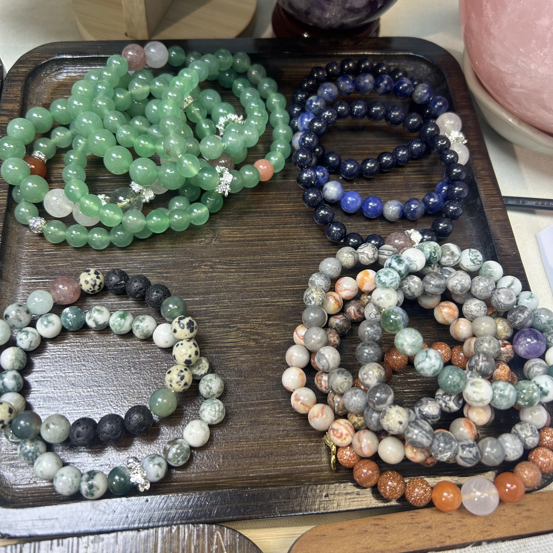合金石英石手链 手链DIY手串手工制作单圈百搭时尚
