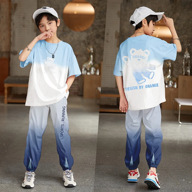 男童夏季套装韩版儿童短袖裤子帅气夏装中大童2025新款运动潮童装
