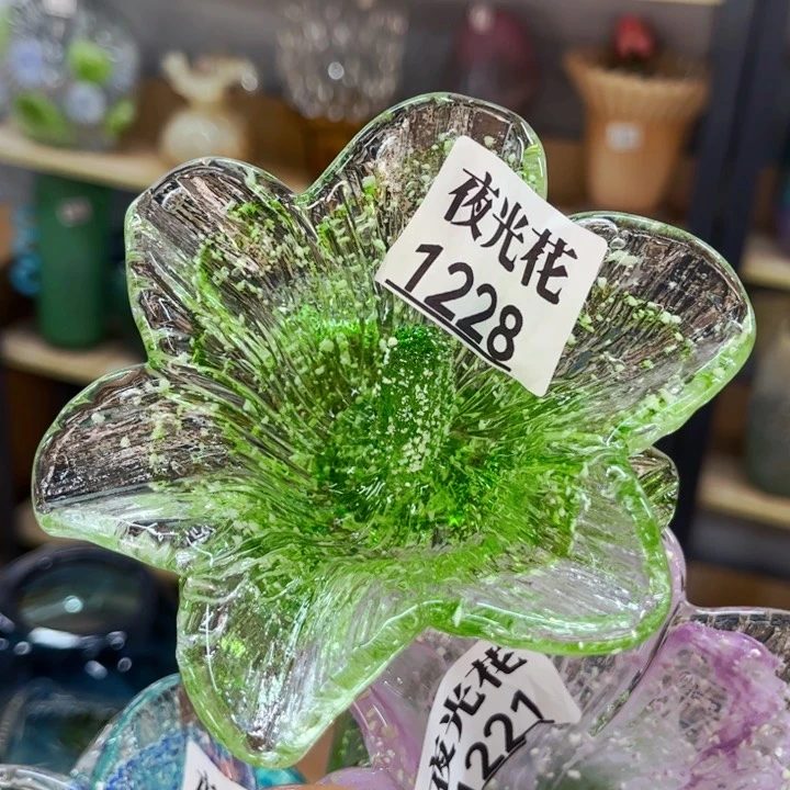 琉璃1228夜光 花瓶家悦美居长40