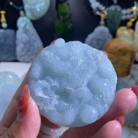 【闪购商品】颈饰未镶嵌翡翠龙牌