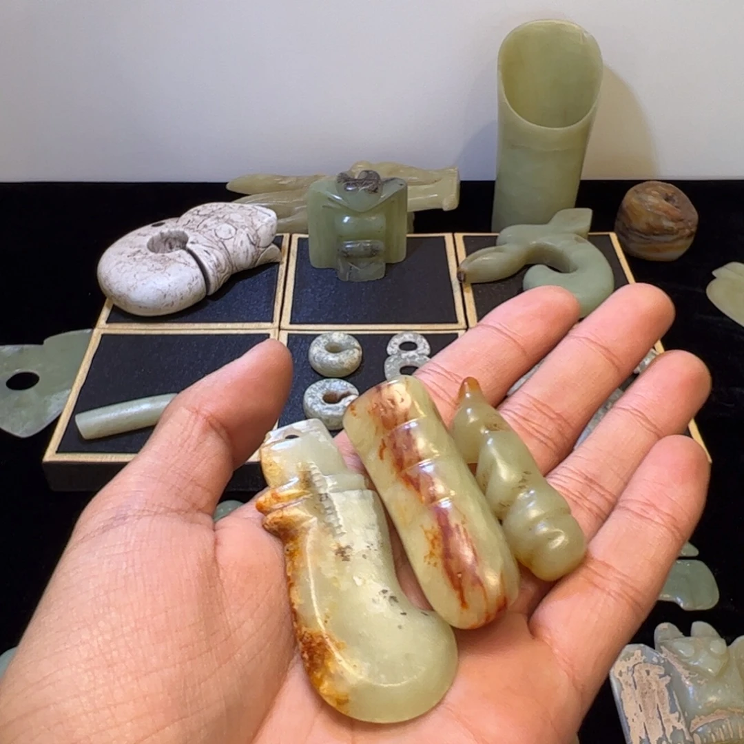 黄***哥玉玉摆件钩子蝉太阳神