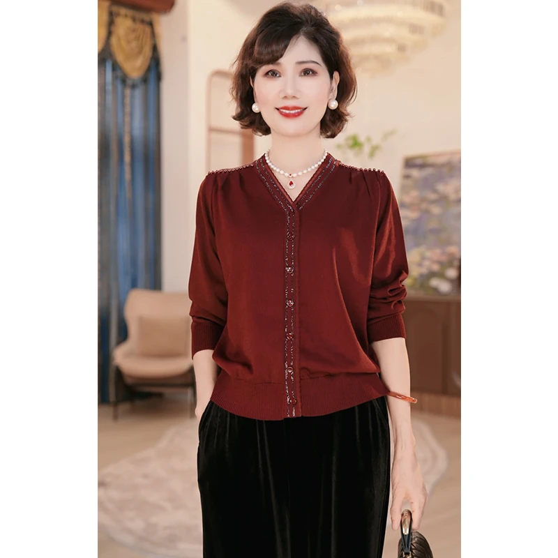 【秋】年轻妈妈秋时尚洋气套装2025新款洋气中老年上衣服两件套