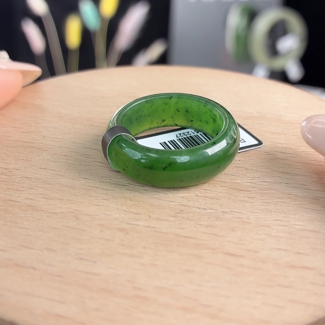 和田玉未镶嵌戒指P2乌兰海细轮胎19.3不退换